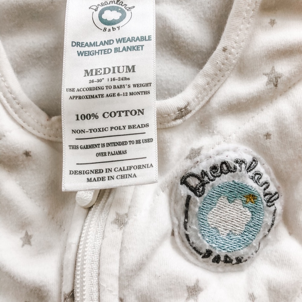 Dreamland baby weighted swaddle blanket